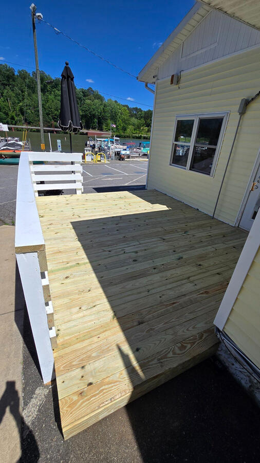 A deck Jesse built for a client.