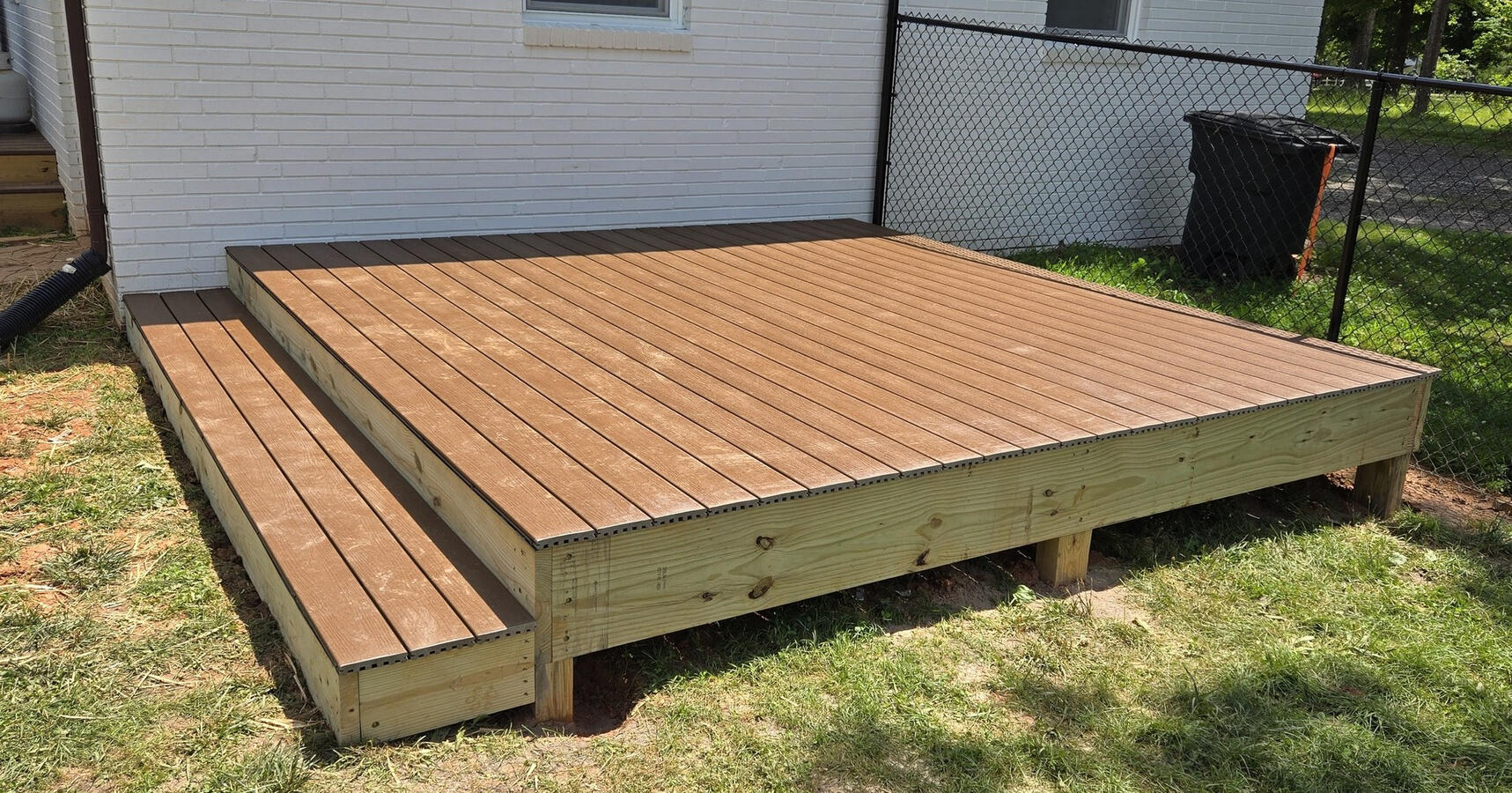 A deck Jesse built for a client